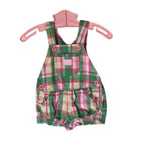 Oshkosh Plaid Vestbak Bubble Romper